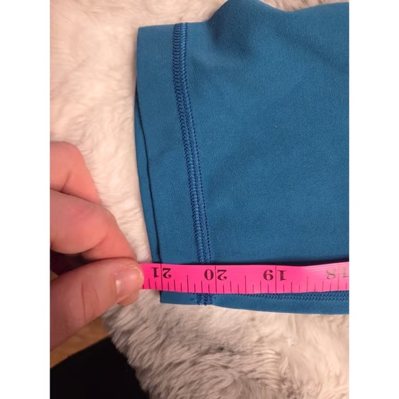 Lululemon Align High Rise Crop Leggings Teal Size 6 - Picture 2 of 4